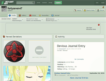 Tablet Screenshot of fortyseven47.deviantart.com