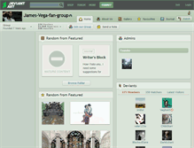 Tablet Screenshot of james-vega-fan-group.deviantart.com