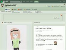 Tablet Screenshot of darkanimefairy.deviantart.com