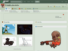 Tablet Screenshot of it-hurts-you-know.deviantart.com