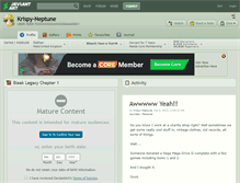 Tablet Screenshot of krispy-neptune.deviantart.com