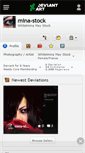 Mobile Screenshot of mina-stock.deviantart.com