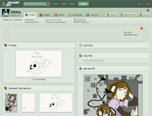 Tablet Screenshot of bitsha.deviantart.com