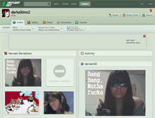 Tablet Screenshot of darkalbino2.deviantart.com