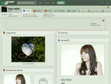 Tablet Screenshot of lady-rebel.deviantart.com