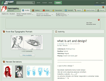 Tablet Screenshot of hannsamu.deviantart.com