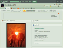 Tablet Screenshot of houndofthenight.deviantart.com