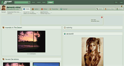 Desktop Screenshot of demonic-mind.deviantart.com
