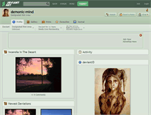 Tablet Screenshot of demonic-mind.deviantart.com