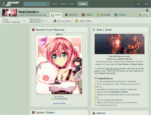 Tablet Screenshot of noelxserah.deviantart.com