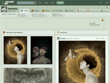 Tablet Screenshot of macbeto.deviantart.com