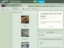 Tablet Screenshot of animalsofallkinds.deviantart.com