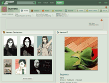 Tablet Screenshot of lauovera.deviantart.com