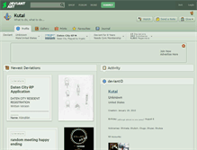 Tablet Screenshot of kutai.deviantart.com