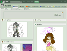 Tablet Screenshot of devilishis.deviantart.com