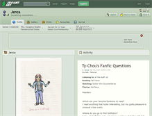 Tablet Screenshot of jenca.deviantart.com