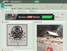 Tablet Screenshot of macgregor.deviantart.com