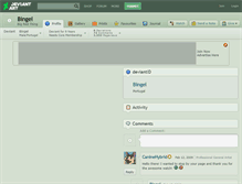Tablet Screenshot of bingel.deviantart.com