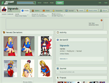 Tablet Screenshot of bignando.deviantart.com