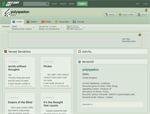 Tablet Screenshot of polyspaston.deviantart.com