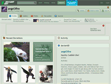 Tablet Screenshot of angel3fire.deviantart.com
