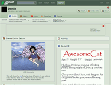 Tablet Screenshot of demile.deviantart.com