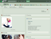 Tablet Screenshot of fuben-na.deviantart.com