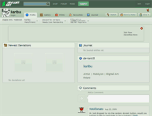Tablet Screenshot of karibu.deviantart.com