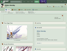Tablet Screenshot of mister-monday.deviantart.com