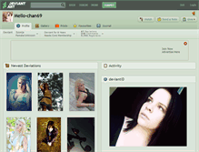 Tablet Screenshot of mello-chan69.deviantart.com