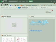 Tablet Screenshot of capree.deviantart.com