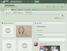 Tablet Screenshot of believedpick6.deviantart.com