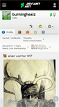 Mobile Screenshot of burninghealz.deviantart.com