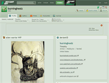 Tablet Screenshot of burninghealz.deviantart.com