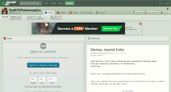 Desktop Screenshot of deathtothemannequins.deviantart.com