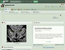 Tablet Screenshot of haileyedwards.deviantart.com