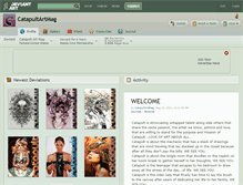Tablet Screenshot of catapultartmag.deviantart.com