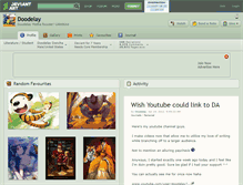 Tablet Screenshot of doodelay.deviantart.com