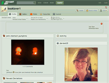 Tablet Screenshot of booklover1.deviantart.com