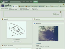 Tablet Screenshot of ladygrec.deviantart.com