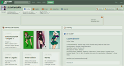 Desktop Screenshot of lizziekapookie.deviantart.com