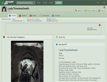 Tablet Screenshot of ladytimelessdeath.deviantart.com