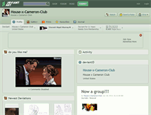 Tablet Screenshot of house-x-cameron-club.deviantart.com