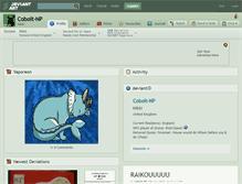 Tablet Screenshot of cobolt-np.deviantart.com