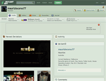 Tablet Screenshot of mauriziocorso77.deviantart.com