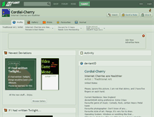 Tablet Screenshot of cordial-cherry.deviantart.com