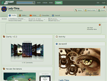 Tablet Screenshot of lady-tima.deviantart.com