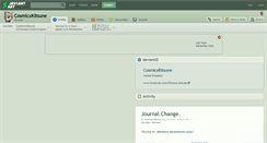 Desktop Screenshot of cosmicxkitsune.deviantart.com