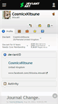 Mobile Screenshot of cosmicxkitsune.deviantart.com