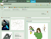 Tablet Screenshot of animenuthead.deviantart.com